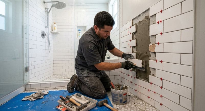 Shower Tile Installation